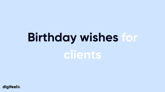 Birthday wishes for clients