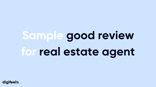 sample good review for real estate agent